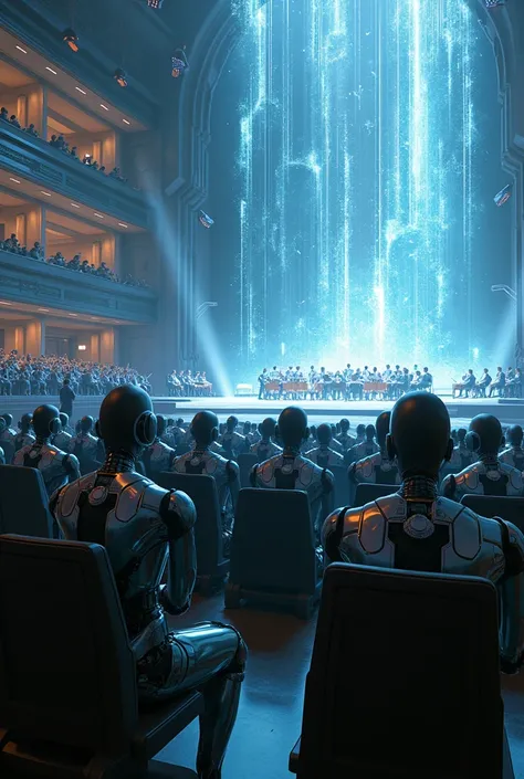 ROBOTS IN CONCERT LISTENING TO TIDAL