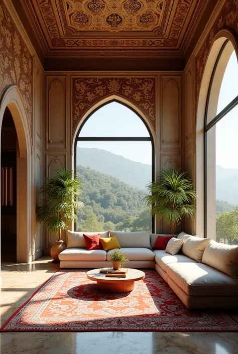 iranian interior elements combined with modern interior elements