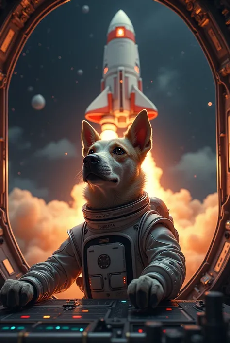 dog rocket inspace