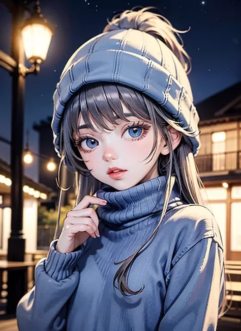 Prompt: 1girl, sweater, looking at viewer, upper body, beanie, outdoors, night, turtleneck, masterpiece, high score, great score, absurdres, Ibuki  (Blue Archive)
Model: Moescape Diffusion 1.0-FULL