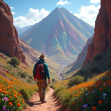  lyrics, 4k, The mountain of 7 colors located in Peru ,  accompany you with a tourist touring that mountain