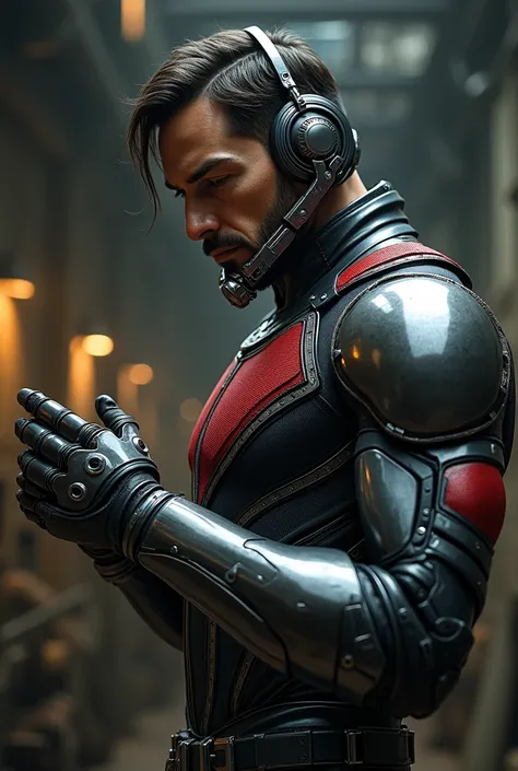 Antman with artificial arm real image