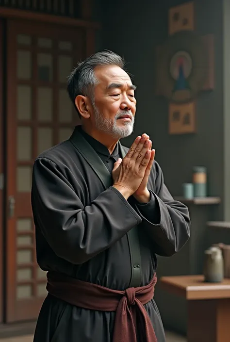 a religious man who prays hand in hand for admission to Seoul National University