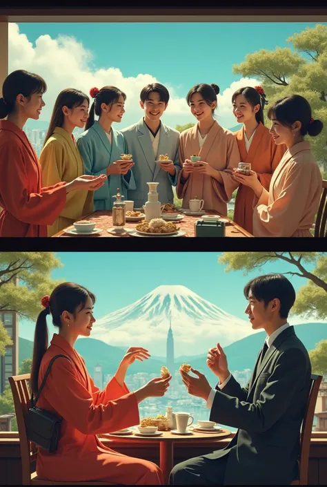 2 Japanese TV Commercial Scenes  :   Typical Japanese TV Commercial Screenshots 