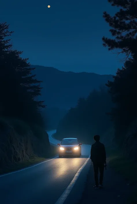 Picture taken next to a night drive in Korea