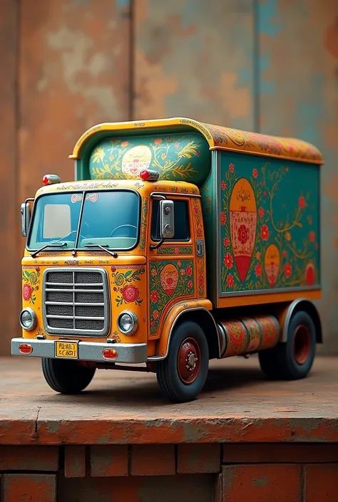 TRUCK ART DESIGN FOR TIN BOX