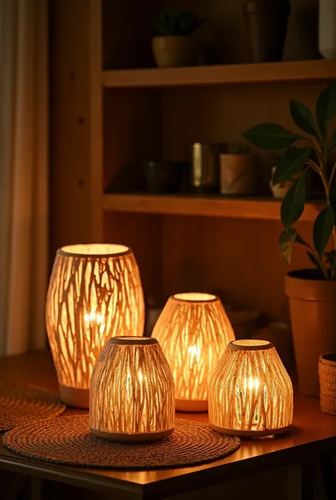 Lamps from coconut