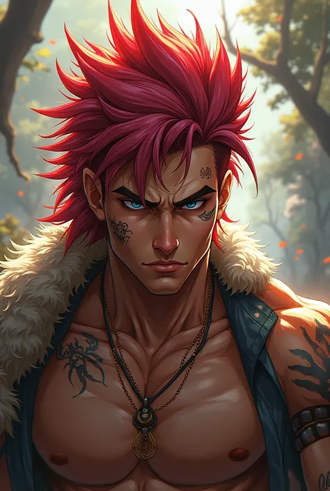 anime　male　Wild　 character 