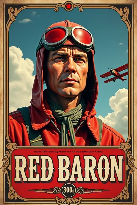 Let me generate a picture with the red baron 30g firecracker label