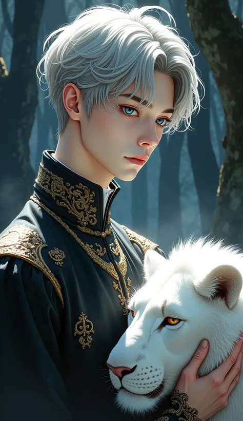  wearing medieval aristocrats ,  Sebastian Michaelis ,  Anime Handsome Man , by 양J,  male anime character with silver red hair,  beautiful male god of death ,  anime man with gray eyes ,  Handsome male vampire  , by Yuumei, Jungkook, Jungkook, ＪＫ,  putting...