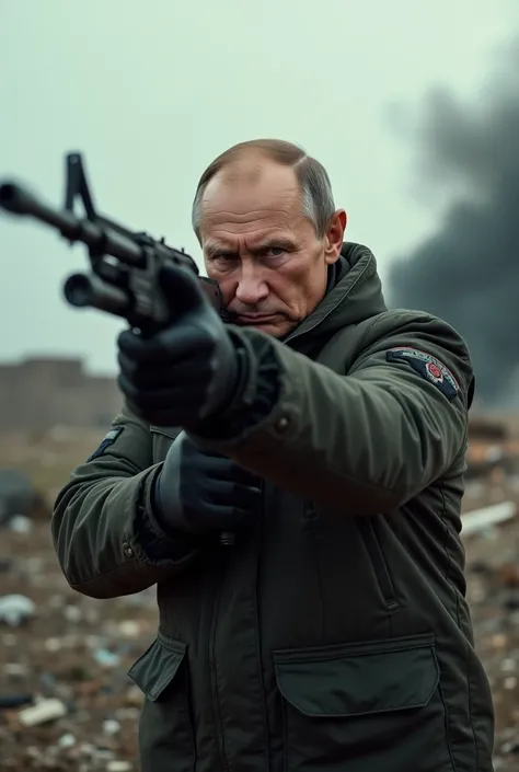 Putin shoots at war