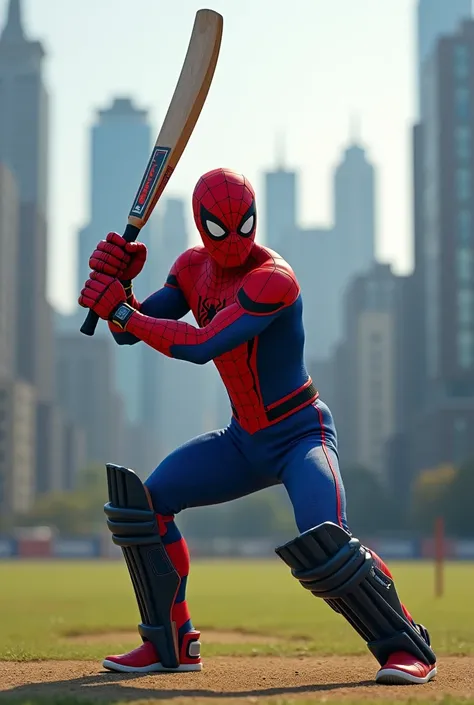 Spiderman as cricketer