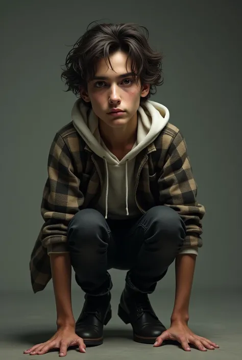  desperation {x} The Actor Timothee Chalamet plays the character Samuel Arias who has a fragile but magnetic appearance.  His face is pale ,  with an expression that alternates between vulnerability and intensity .  His hair is dark brown , slightly wavy a...