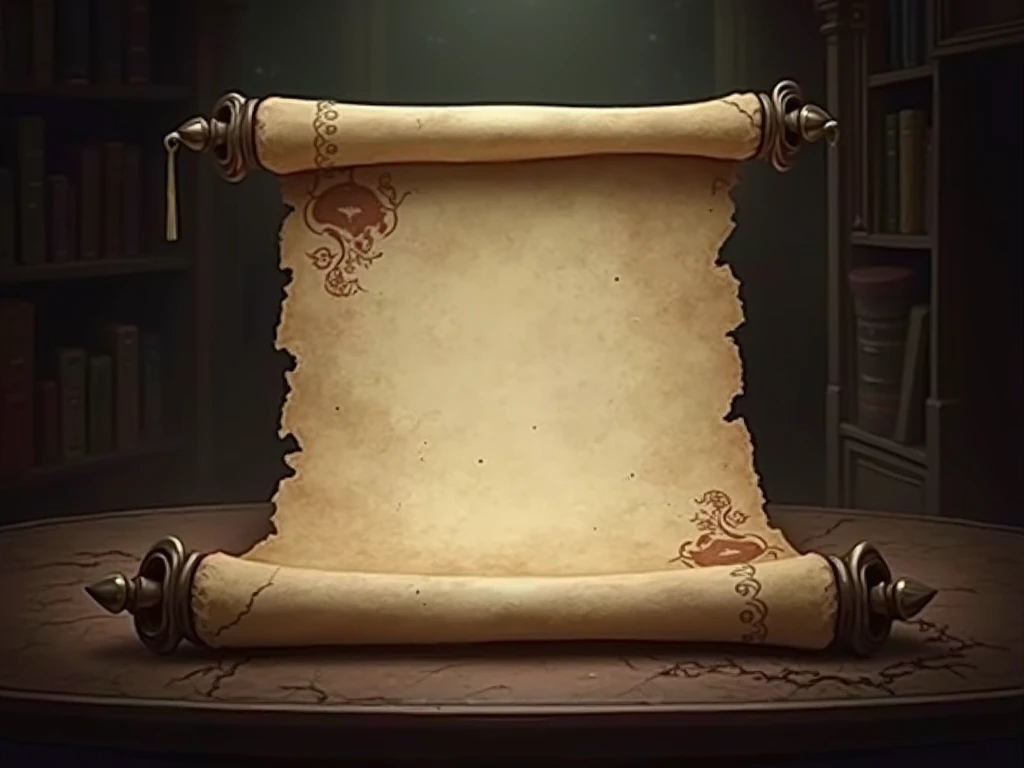 Create an antique-looking scroll 
