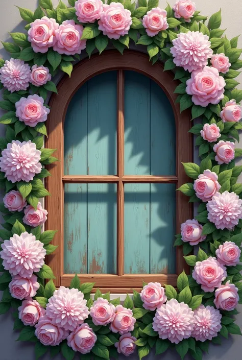 A little window with a lot of blossom flower 