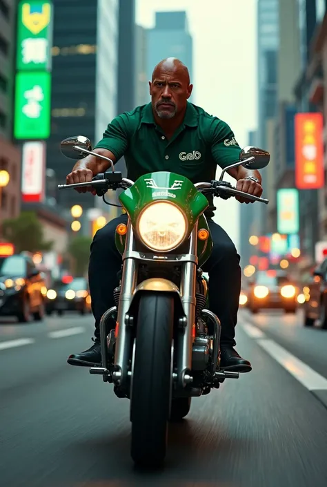 Dwayne johnson bekerja sebagai ojek online (grab) motors on the market