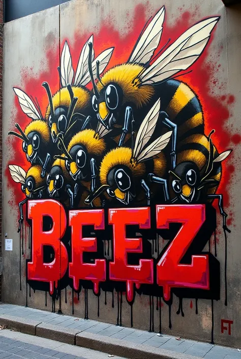 Ecriture KILLA BEEZ graffiti sans mur