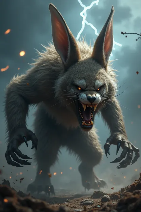 Create a hybrid creature that combines the characteristics and the Give me detailed instructions on these two "First, create an image where a [Give me detailed instructions on these two "First, create an image where a [Wolverine] and a [Rabbit] are placed ...