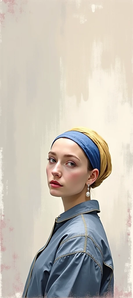 Edit the photo like the Johannes vermeers girl with a pearl earring... Just a resemblance but the face should remain 