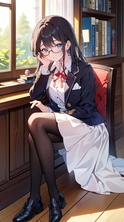   beautiful anime style girls   。whole body。 character portrait。   First year high school student   。 had。 Short due to the heat  。   My future dream is to become a characteristic mystery writer and businessman .。  I love Sherlock Holmes novel series  。   ...