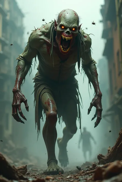 Dangerous zombie looking horable