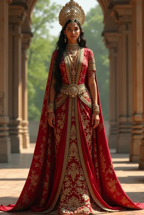 A majestic fair indian queen 