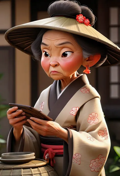 "Reflect on the story that begins with, One day, the old woman was browsing SNS when she came across a post with similar content. The era was the Edo period. Consider how this old woman gains information through SNS and how she utilizes it to improve her l...