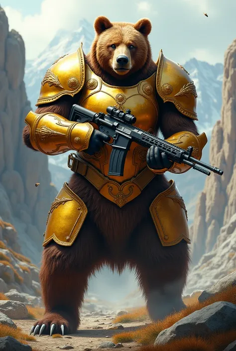 Bear golden armor mp5