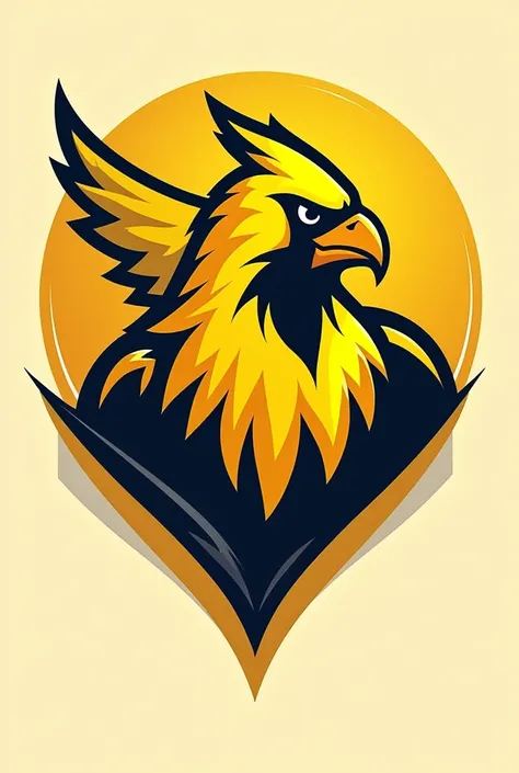 Generate a logo for the banner for the team " Yellow cardinal" . LOGO FOR THE BANNER 