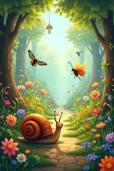 
_Scene 7: Exploring the Garden with New Eyes_

- Characters: Sammy the Snail
- Setting: The garden, with various flowers and plants
- Actions:
    - Sammy explores the garden, using his new gift to communicate with the creatures
    - He talks to a friend...