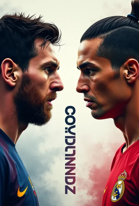 Final Challenge Visual: Text in the center saying “Who will you choose?” with Messi and Ronaldo’s photos on either side.