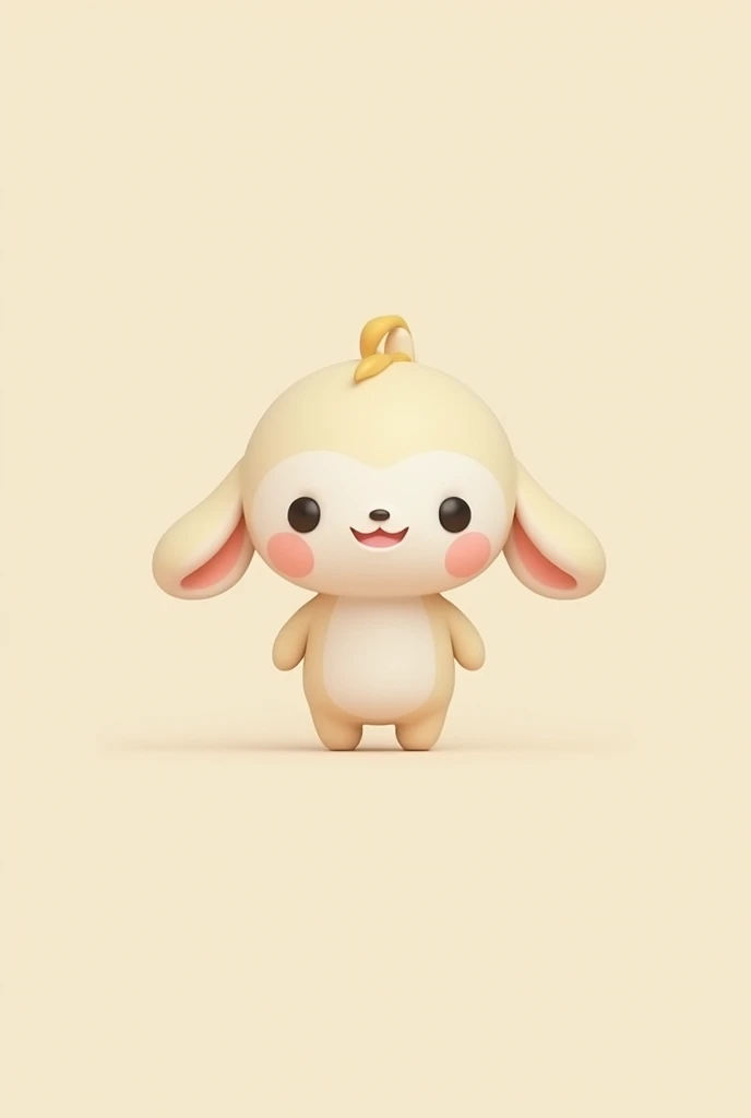 Create a cute Chibi-style character with a neutral appearance and undefined gender. The character has no distinct hairstyle, no defined facial features, and wears minimalistic attire, avoiding specific clothing or footwear details. Focus on simplicity and ...