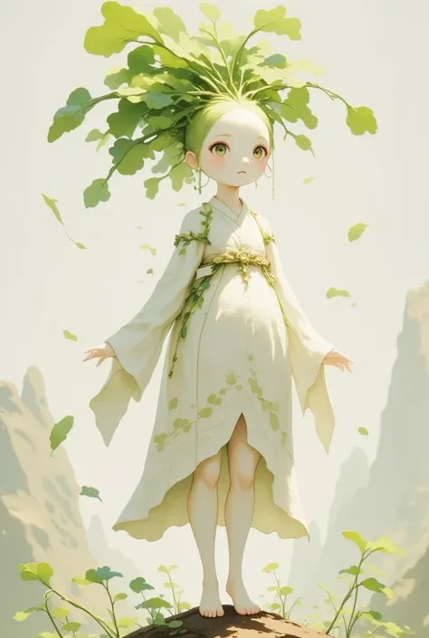 Fantasy art. Daikon race queen