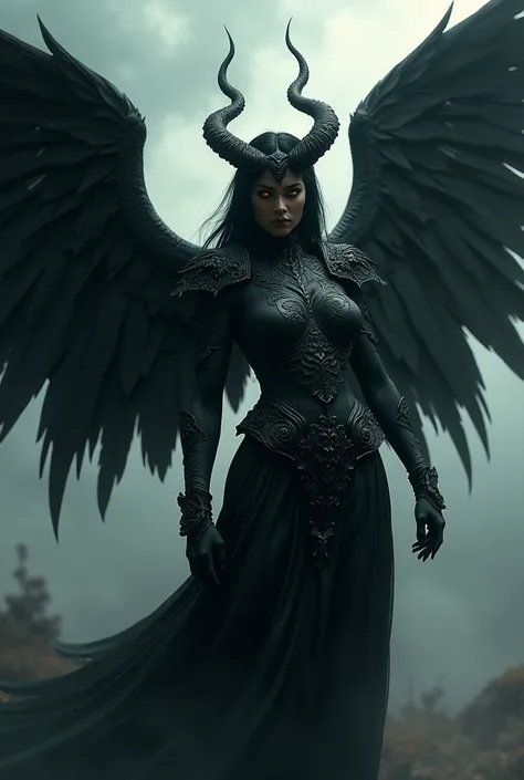  Angel of Darkness inspired by Devilman Lucifer. Valkirians. Elves and Angels 