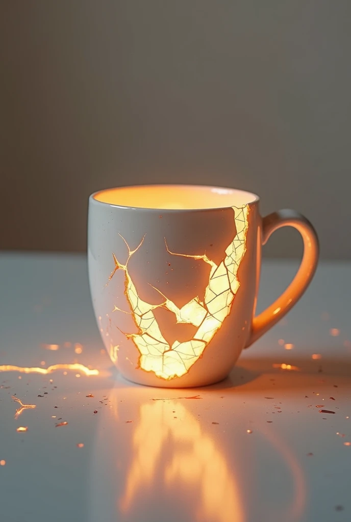 Broken mug light pattern