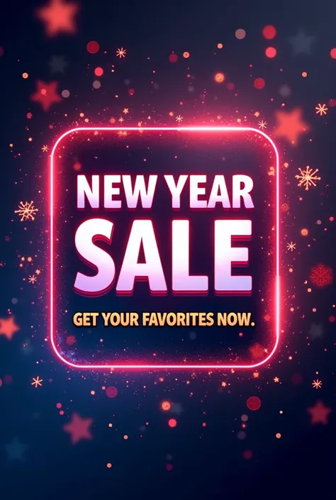 generate a button for my sale page named New year sale Get your favorites now in attractive way