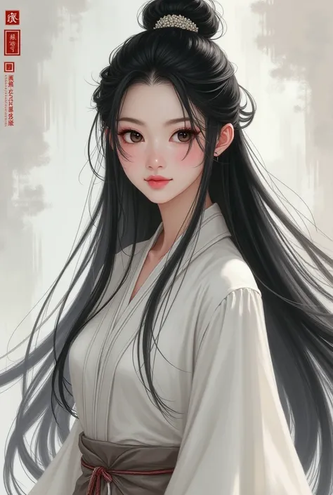 .  It is a fictional image of a beautiful 20-year-old sheikh with long black hair and black eyes. The woman has a nice look, pure snow-white skin and a sophisticated body. The size of a womans breasts is an average B-cup. She is 165 tall. She wears the clo...