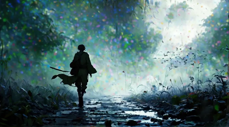 FOGGY WORLD WAR SINGLE PRESS WALKING ANIME MALE 8K HD 