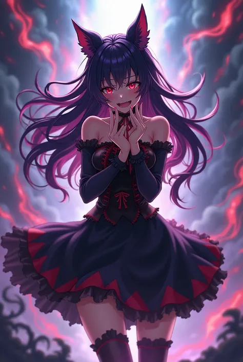 Kurumi tokisaki from date a live
experiencing extraordinary farts
