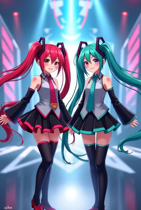 Kasane teto with miku