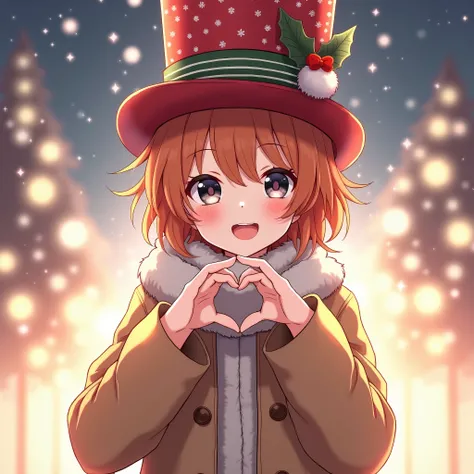 ((Christmas optical pattern Top Hat:1.4)), 

BREAK

((Wool Coat)), ((Oversize:1.4)),((long sleeve)),

BREAK

((sparkle background:1.2)),((anime style)), 

BREAK

((best quality:1.4)),((high resolutio:1.4)),((highres:1.4)),((Contrast)),
((portrait:1.4)),((s...