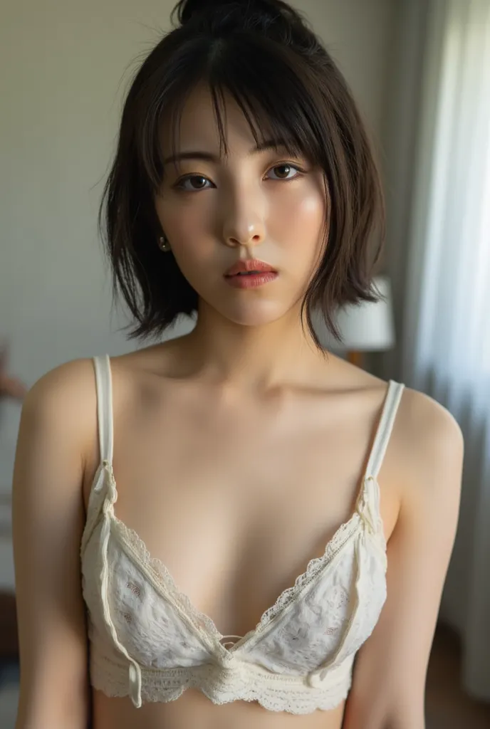 japanese women in their 20s wear white lingerie