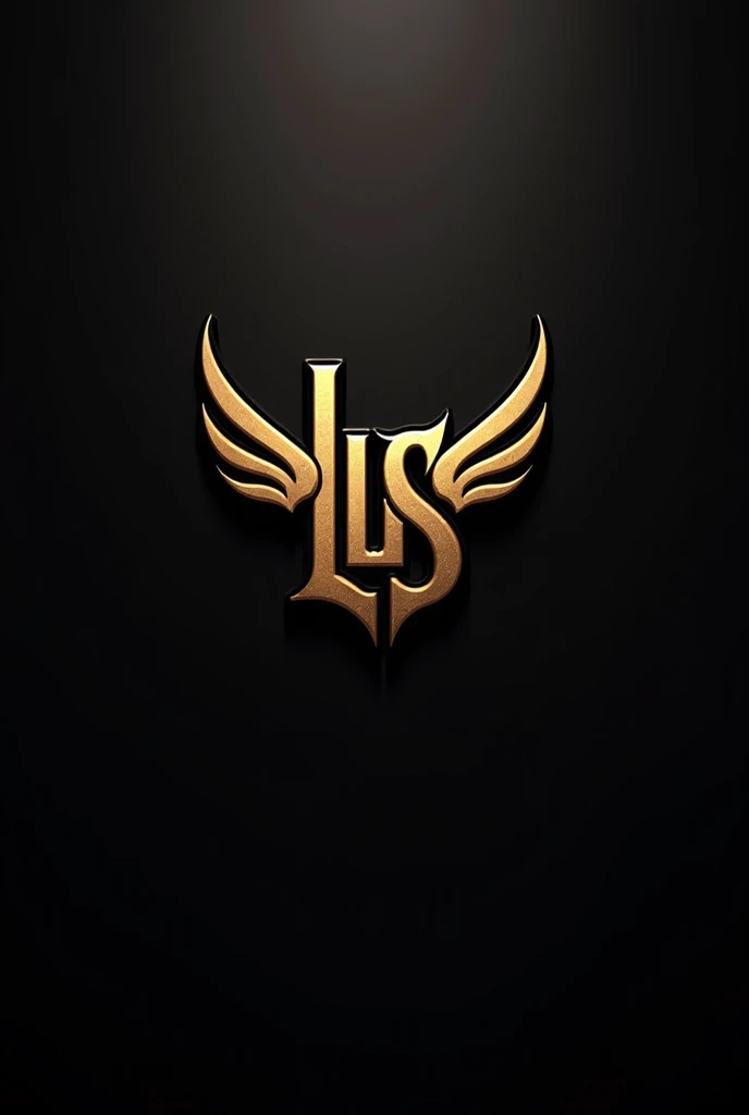 lus gaming logo which is dark, luxuray, bold, stylish and in black and golden combinations