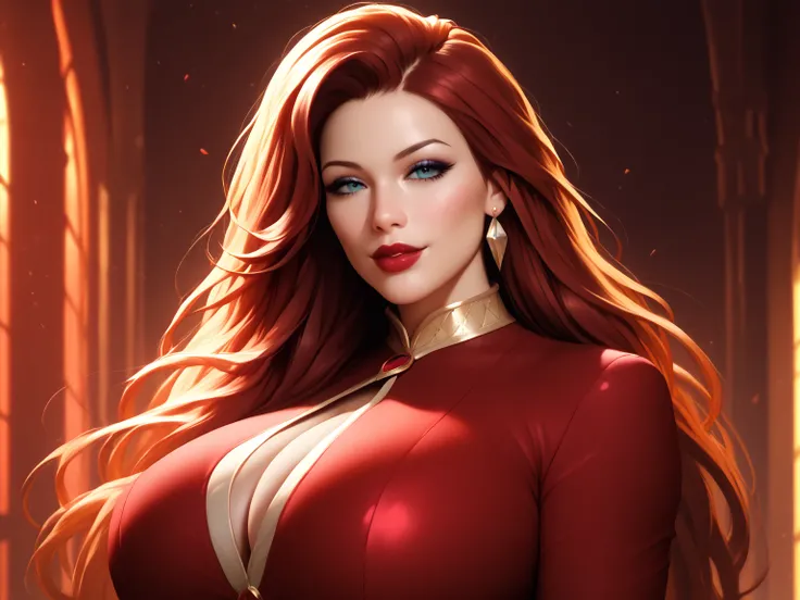 portrait of a full-grown mature woman, busty, huge , huge breasts, hentai,  high detail, close, symmetric,  high quality , absurdres,  High definition , ultra-sharp , 8 k, masterpiece,  extreme attention to detail,  perfect face, realistic, (masterpiece,  ...