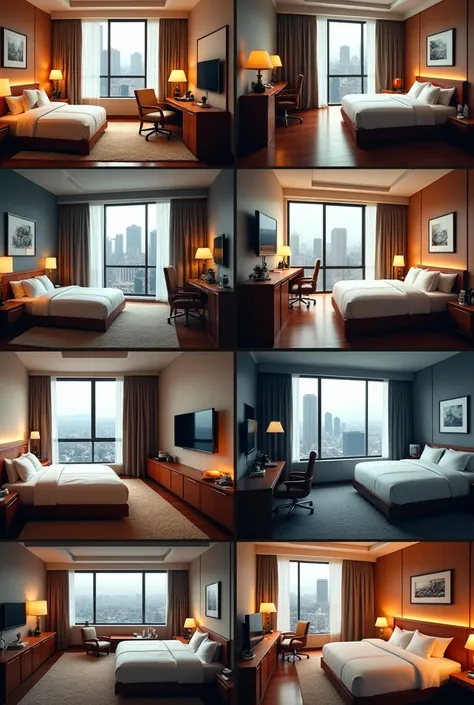 Several hotel rooms