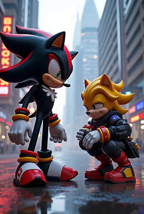 Shadow the Hedgehog and Wattson from Apex legends