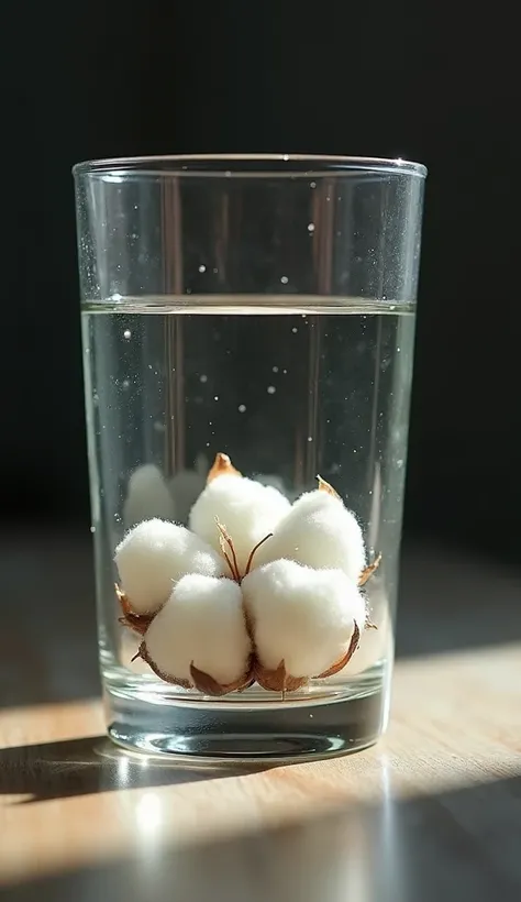  generates an image of a glass cup ,  in the glass cup there must be a cotton 2 cm thick in the bottom , If it has moisture ,  from there the cotton must have a few seeds that are covered by the cotton