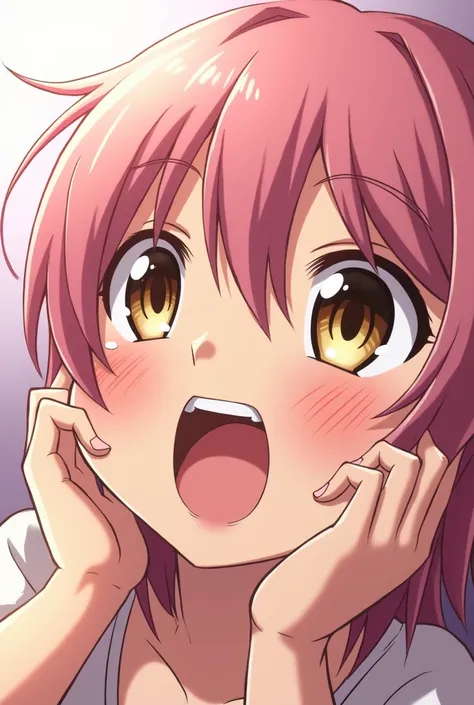 Ahegao, anime,  manga , Erotic, Climax, Face that looks like it&#39;s about to come, Faint, White of the eyes, excited,  pink hair, fool, Gaze up