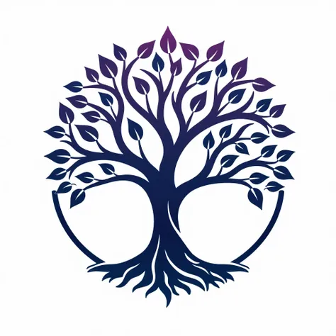  Logo with the name Leah Dvash in a mystical and spiritual style ,  inspired by cabalistic Jewish mysticism . Use shades of sapphire blue , violet and gold,  to convey spirituality and mystery ,   with organic forms that refer to the Tree of Life  (Etz Cha...