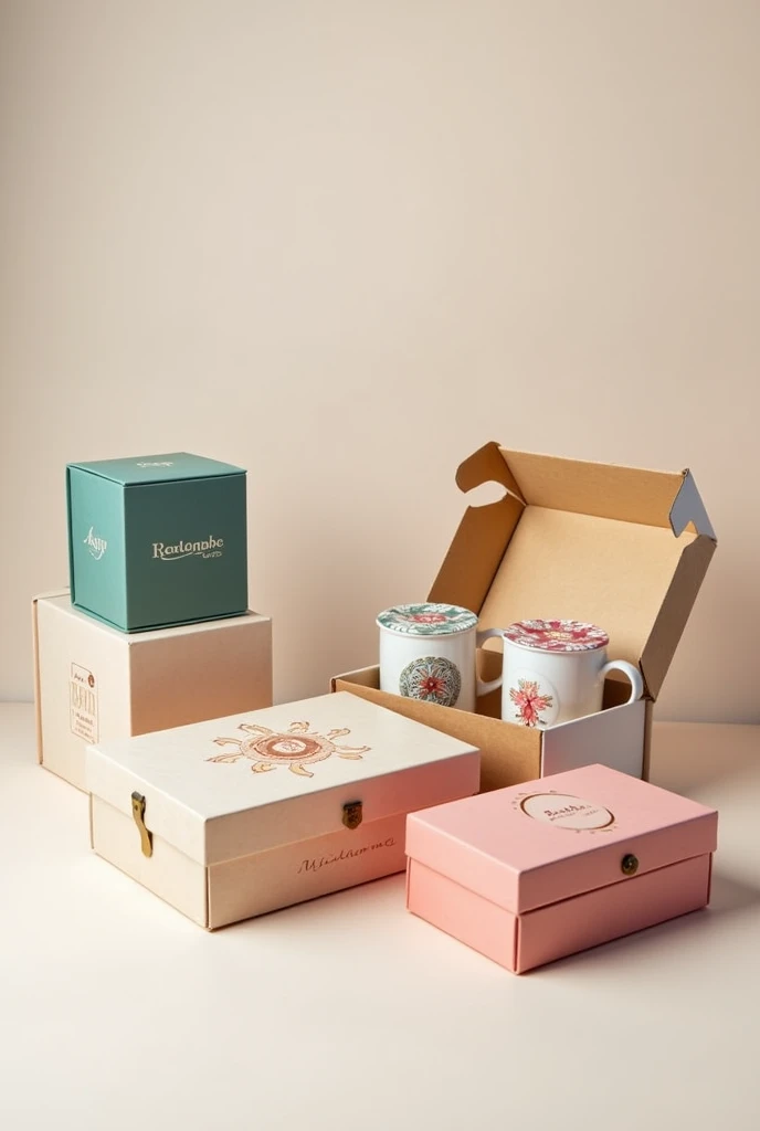 I want aesthetic gift boxes pictures simple and decent have a aesthetic look boxes in which mugs can be packed of same size and should look very aesthetic cool and simple shoe boxes or pen boxes a little colourful not only dead colours
Pretty and cool desi...